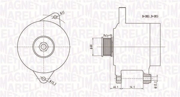 MAGNETI MARELLI Laturi 063731696010